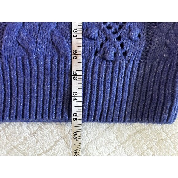 Lucky Brand Women's Fair Isle Cable Knit Crewneck Sweater Size Large - Picture 8 of 8